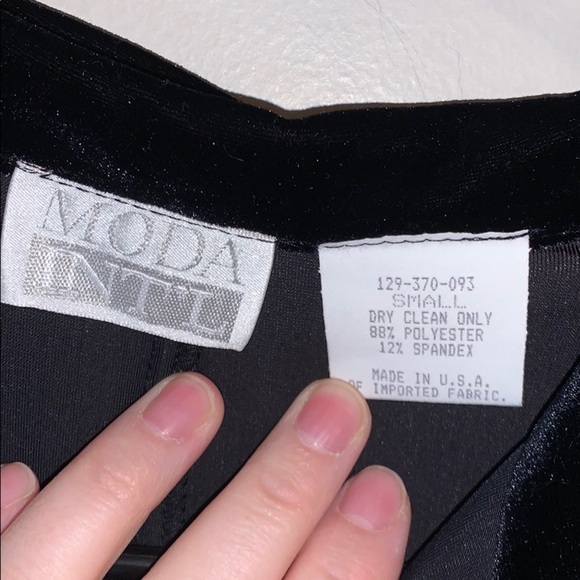 Vintage Moda International Velour Dress - Picture 3 of 4